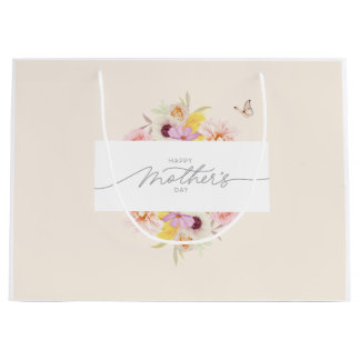 Elegant Floral Mother's Day Gift Bag