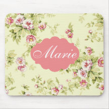 Elegant floral mousepad