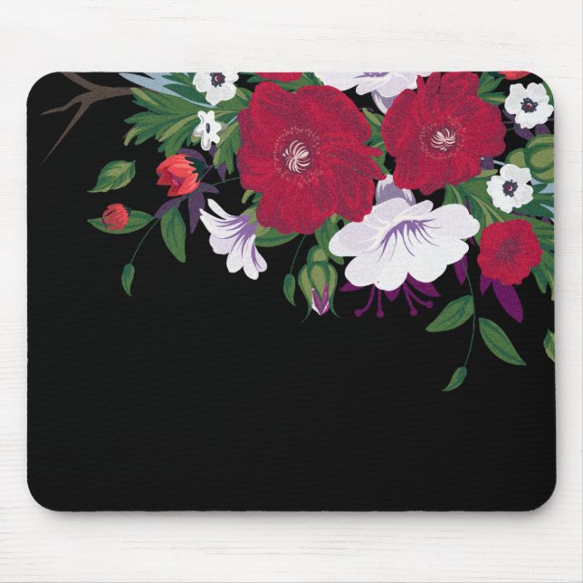 Elegant floral Mousepad (Front)