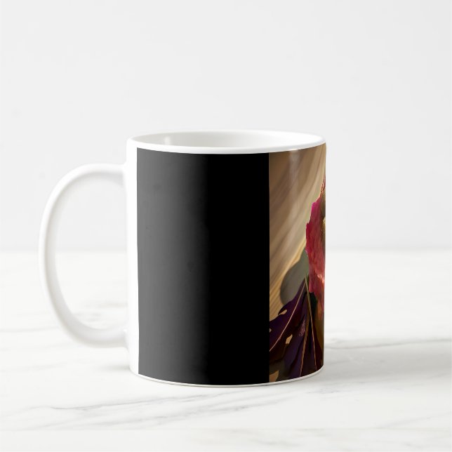Elegant Floral Mug – Artistic Rose Photo Drinkware (Left)