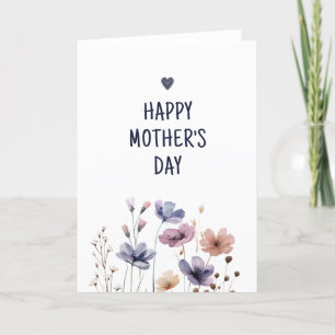 Elegant floral Mum Happy Mothers Day Card
