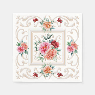 Elegant Floral Napkin