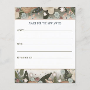 Elegant Floral Newlywed Advice Inspirivity cards