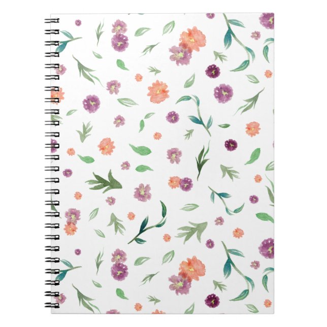 Elegant Floral Notebook – Beautiful Birthday Gift  (Front)