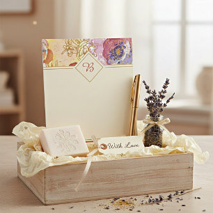 Elegant floral notepad