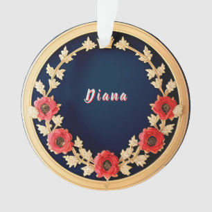 Elegant Floral Ornamental Design Ornament