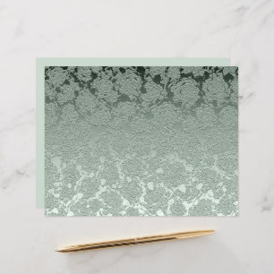 Elegant Floral Pastel Sage Green Pattern