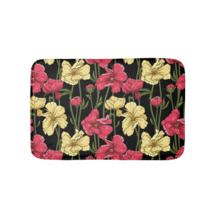 Elegant floral pattern 2 bath mat