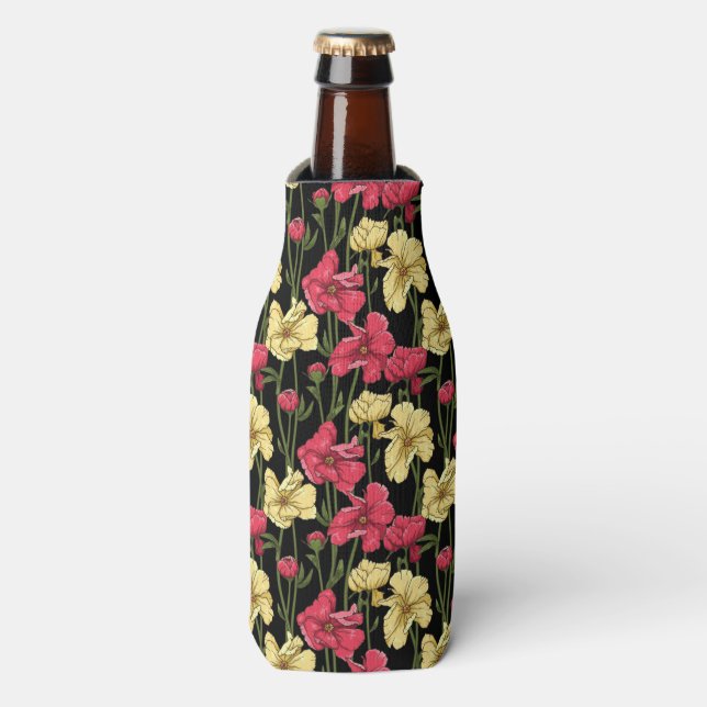 Elegant floral pattern 2 bottle cooler (Bottle Front)