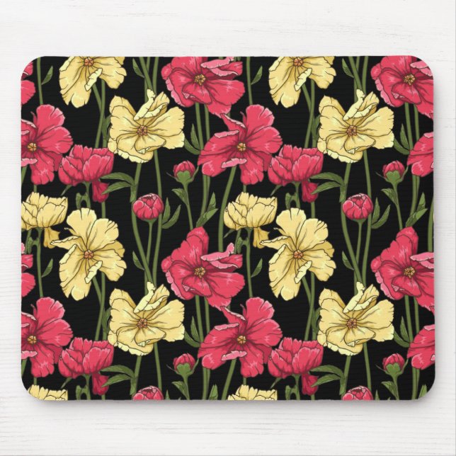 Elegant floral pattern 2 mouse mat (Front)