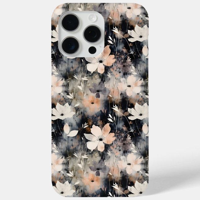 Elegant Floral Pattern - Chic Botanical Design Case-Mate iPhone Case (Back)