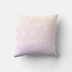 Elegant floral pattern in pastel colors cushion