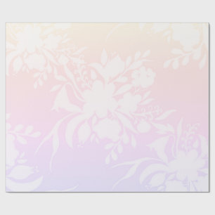 Elegant floral pattern in pastel colors laptop sle wrapping paper