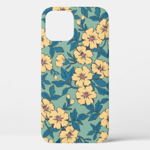 Elegant floral pattern in small hand draw flower. iPhone 12 case