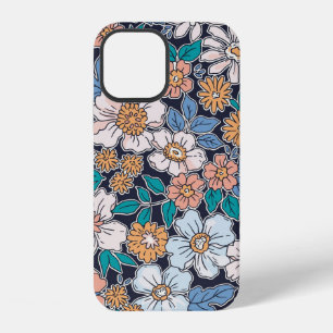 Elegant floral pattern in small hand draw flower. iPhone 12 case