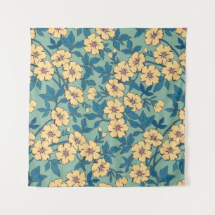 Elegant floral pattern in small hand draw flower. tapestry