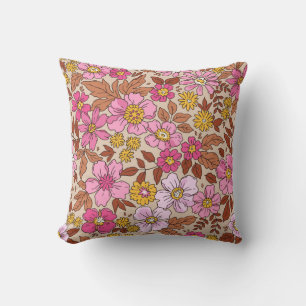 Elegant floral pattern in small hand draw flowers. cushion