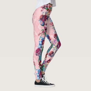 Elegant Floral Pattern Leggings