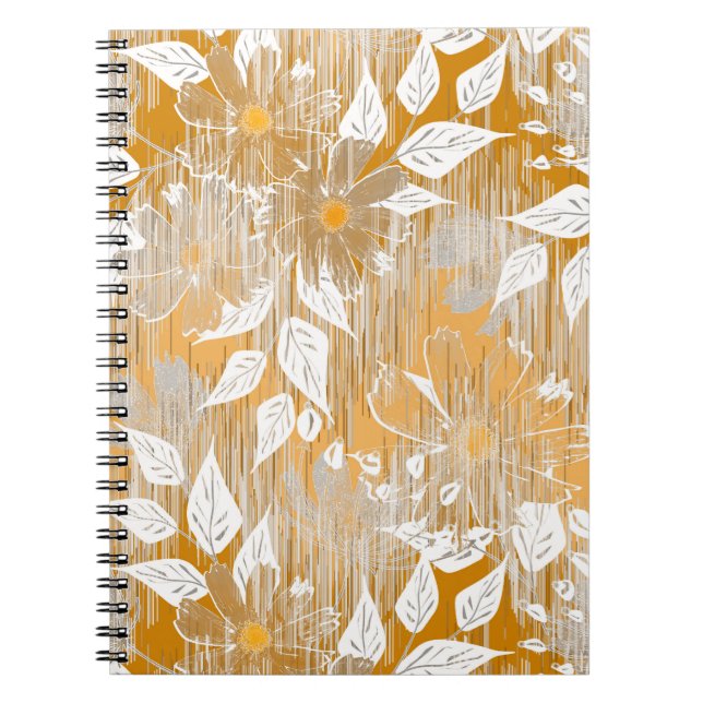 Elegant floral pattern.  notebook (Front)