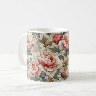 Elegant floral pattern. Pale pink peonies  Coffee Mug
