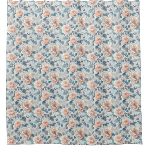 Elegant floral pattern. shower curtain