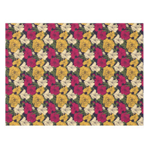 Elegant floral pattern tablecloth