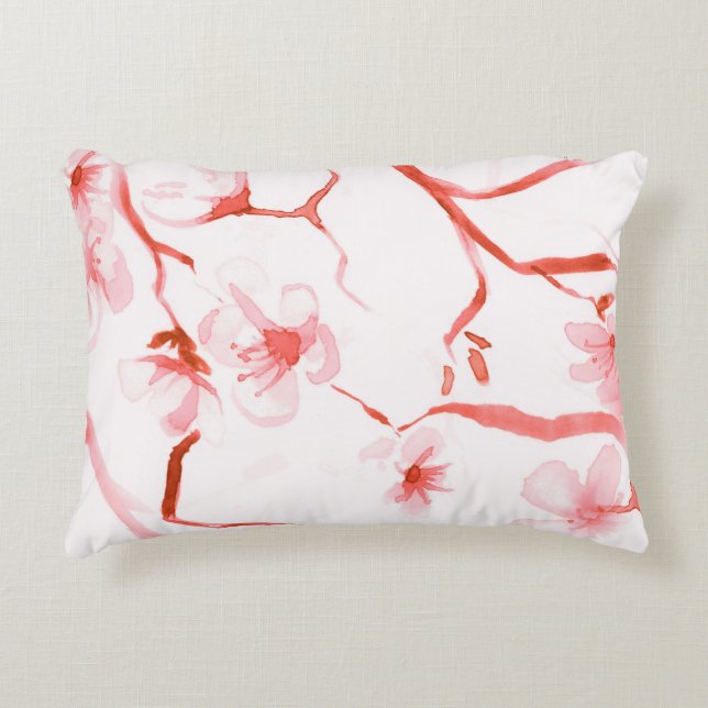 Elegant floral pattern throw pillows (Front)
