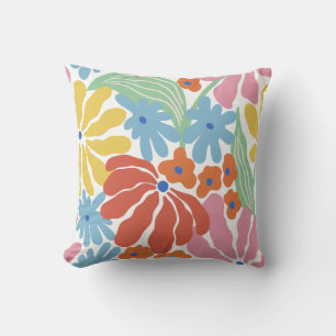 Elegant floral pattern throw pillows