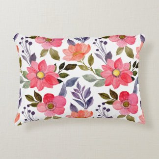 Elegant floral pattern throw pillows