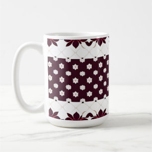 Elegant Floral Pattern with Lotus and Blossom Coffee Mug