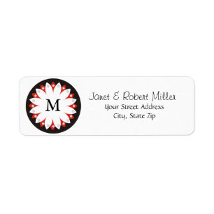 Elegant Floral Pattern With Monogram