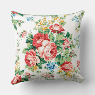 Elegant Floral Pattern with Rose Design Element Cushion