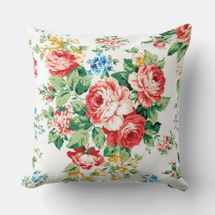 Elegant Floral Pattern with Rose Design Element Cushion