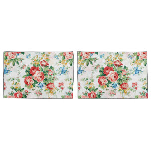Elegant Floral Pattern with Rose Design Element Pillowcase