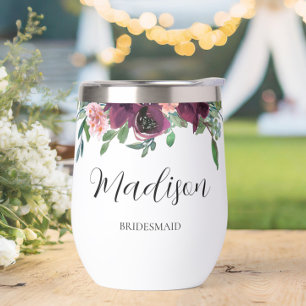 Elegant Floral Personalised Bridesmaid Proposal