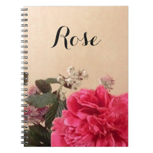 Elegant Floral Personalised Notebook
