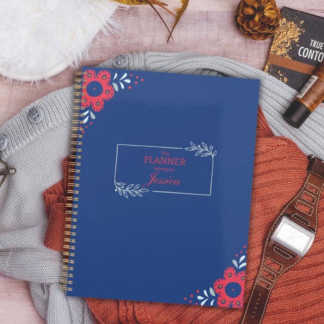 Elegant Floral Personalised Planner (Creator Uploaded)