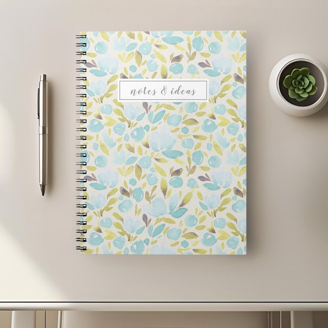 Elegant Floral Personalised Spiral Notebook (Creator Uploaded)