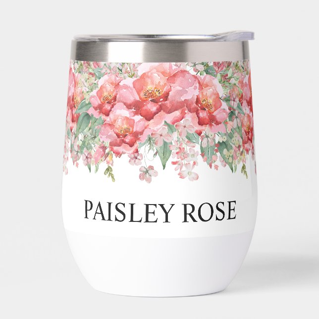 Elegant Floral Pink Bridal Shower (Left)