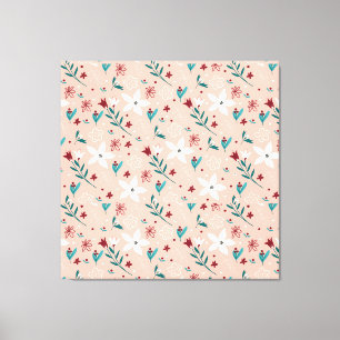 Elegant Floral Pink  Canvas Print