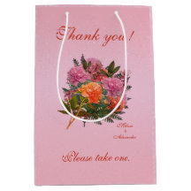 Elegant floral pink peony simple