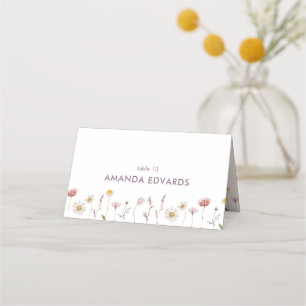 Elegant Floral Place Card