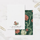 Elegant Floral Poppy Earring Necklace Display Card