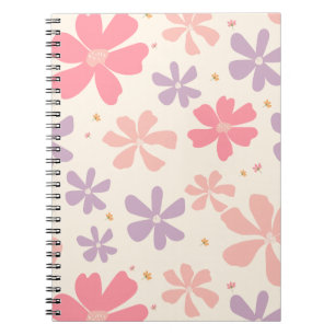 Elegant Floral Print Botanical Art for Nature Love Notebook