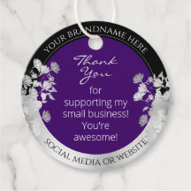 Elegant Floral Purple and Silver Effect Product