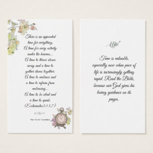 Elegant Floral Religious Bible Wisdom Bookmark