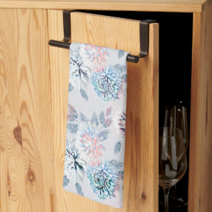 Elegant floral retro pattern.  tea towel