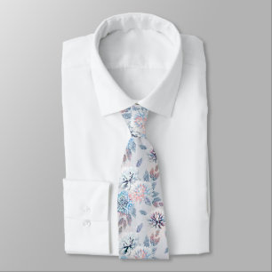 Elegant floral retro pattern.  tie