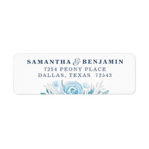 Elegant Floral Return Address