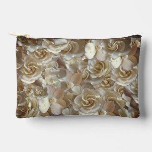 Elegant Floral Rose Petal Pattern Accessory Pouch